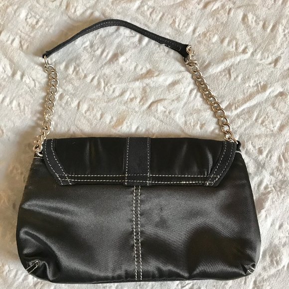 Vintage satin baguette bag - Picture 2 of 2